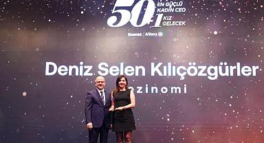 Gezinomi Genel Müdürü Deniz Selen Kılıçözgürler Türkiye'nin En Güçlü 50 Kadın CEO'su ödülünü aldı!