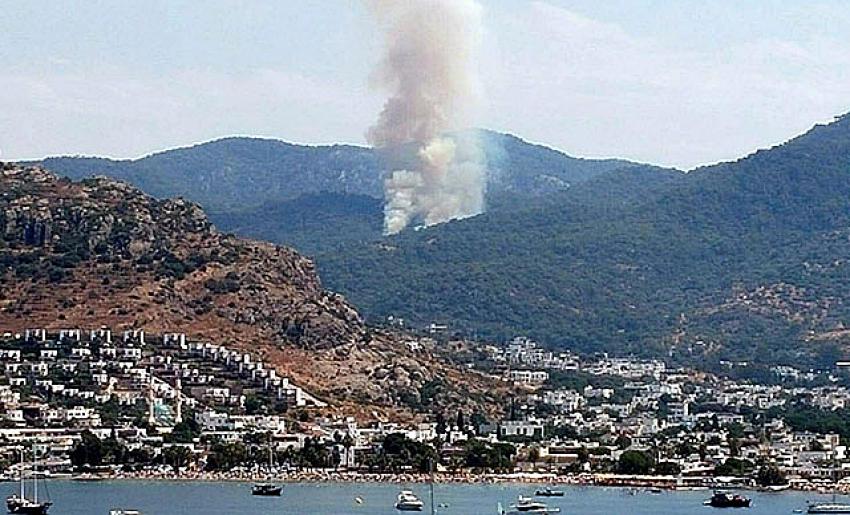 Bodrum'da orman yangını! Yerleşim yerleri tehdit altında