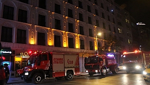 Şişli'de otel olan eski adliye binasında yangın!