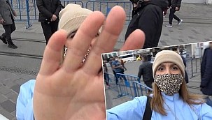 Taksim'de ceza kesilen kadın turist ortalığı birbirine kattı!