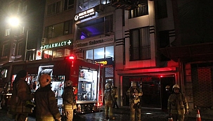 Taksim'deki 6 katlı otelde yangın!