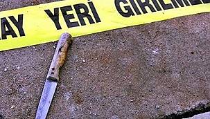 Otel lobisinde bıçaklı kavga!