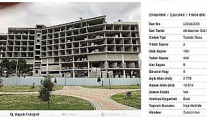 Satışa çıkarılan 4 yıldızlı otel inşaatında flaş gelişme!