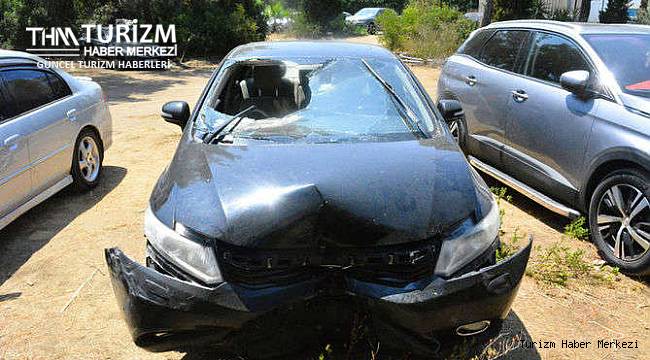 Antalya'daki otelin çalışanı tatilcinin arabasını pert etti, otel oralı bile olmadı!