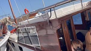 Bodrum'da 2 tur teknesi çarpıştı! Can pazarı yaşandı