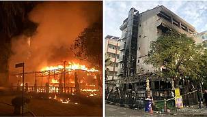 Kirada anlaşamayan işletmeci oteli yaktı!