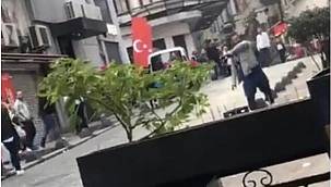 Sevgilisiyle tartışan adam oteli şişe yağmuruna tuttu!