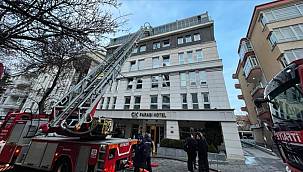 Ankara CK Farabi Hotel'in çatısında yangın!