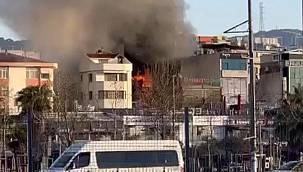 Pendik'teki 7 katlı otelde yangın! Ölü ve yaralılar var