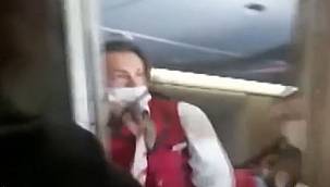 THY uçağında akıl almaz olay! Kabin ekine saldırıp...