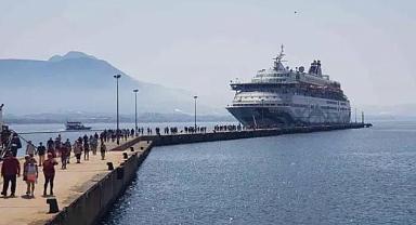 13 yıl aradan sonra ilk kruvaziyer gemisi kente geldi!
