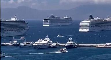 14 bin kişilik 5 yolcu gemisine ev sahipliği yaparak turizmde rekor kırdılar!