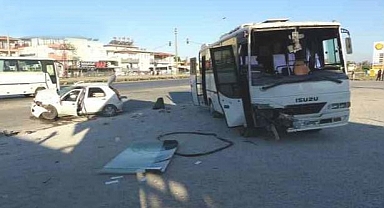Yine otel personel servisi yine kaza! Yaralılar var