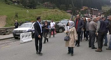 Ayder Yaylası'nda yapılan keşifte hakimden vatandaşa 'aldırırım seni' gerginliği!
