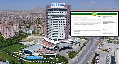 Konya Dedeman Otel'de rezervasyon rezaleti! İstanbul Üniversitesi Rektörü otele alınmadı