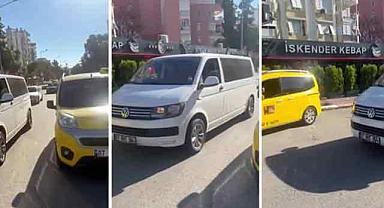 Taksici terörü Antalya'ya sıçradı! Seyahat acentası aracının yolunu kesip evrak kontrolü yaptılar