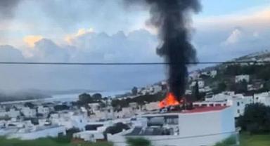 Bodrum'daki otelde yangın!