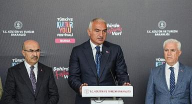 Bakan Ersoy'dan Bursa Kültür Yolu Festivali'nde dikkat çeken Filistin mesajı