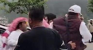 Uzungöl'de Arap turistler birbirine girdi!