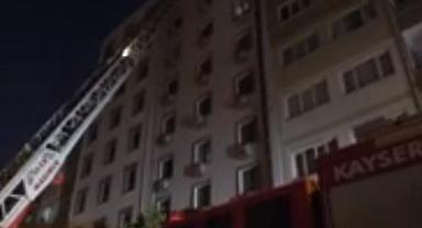Kayseri'de otel yangını! Yaralılar var