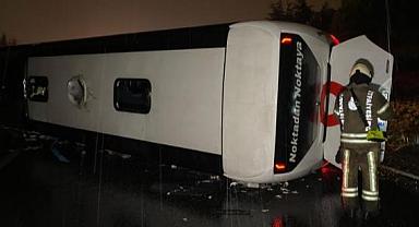 Facia gibi yolcu otobüsü kazası! Ölü ve yaralılar var