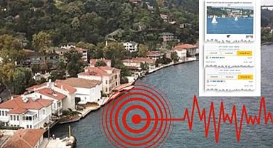 İstanbul depremi yalı sahiplerini vurdu! Satışa çıkardılar