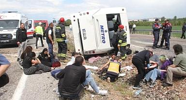 Metro Turizm otobüsü yine kaza yaptı! Çok sayıda yaralı var