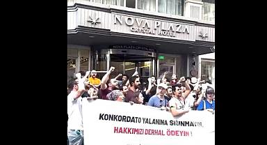 İflasın eşiğindeki Nova Plaza Hotels'de eylem!