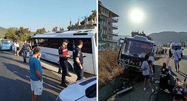 Kontrolden çıkan tur otobüsü faciaya sebep oldu! Can pazarı yaşanan kazada çok sayıda yaralı var