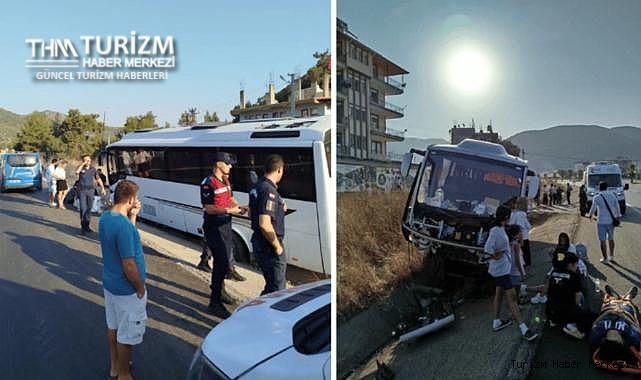 Kontrolden çıkan tur otobüsü faciaya sebep oldu! Can pazarı yaşanan kazada çok sayıda yaralı var