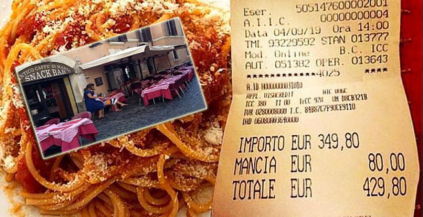 2 tabak makarnaya 2 bin 700 TL hesap kesen restoran hakettiğini buldu