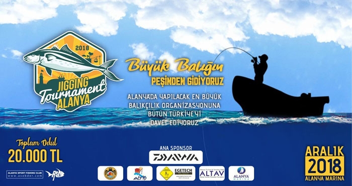 Alanya Jigging Tournament 2018 Balıkçılık Turnuvasıʹnda geri sayım başladı