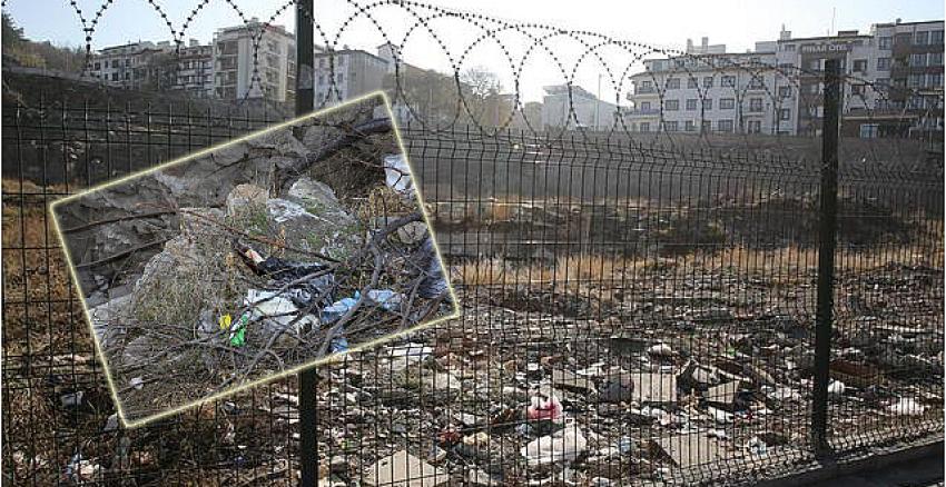Ankara'daki Tarihi Roma Hamamı'nın içler acısı hali! Jiletli teller, kapıda kilit...
