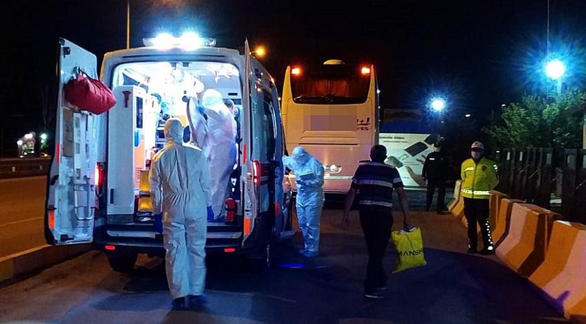 Antalya'ya giden yolcu otobüsünde corona alarmı