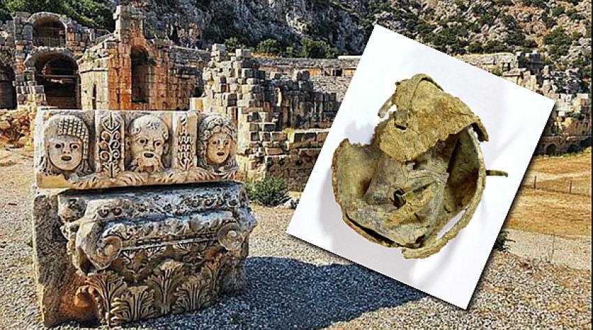 Antalya'da ürküten keşif! Myra Antik Kenti'nde kurşun kabın içinden kara büyü çıktı