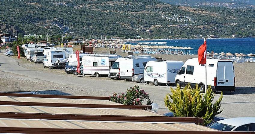 Assos Kadırga Koyu'nda karavan tepkisi
