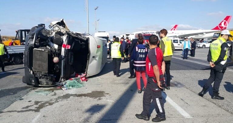 Atatürk Havalimanı apronunda kaza