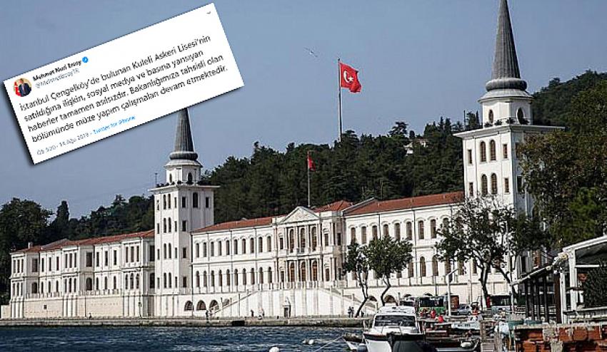 Bakan Ersoy'dan Kuleli Askeri Lisesi açıklaması