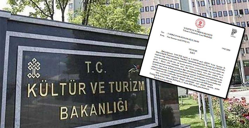 Kültür ve Turizm Bakanlığı'ndan yeni genelge