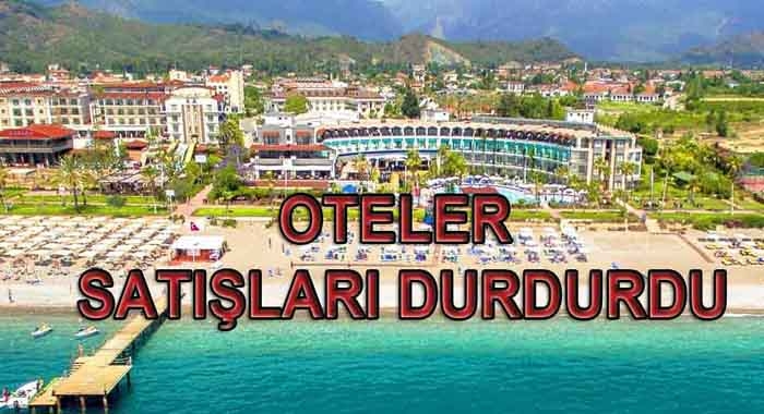Batı Akdenizʹde oteller satışları durdurdu