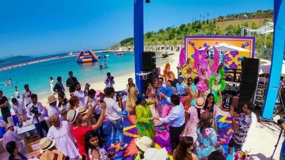 Bodrumʹdaki 250 kişilik Hint düğününe 300 özel personel