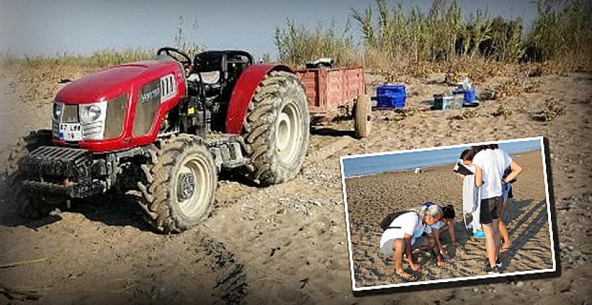 Bir densiz daha! ''Caretta yuvalarını dağıtırım, sizi de buraya gömerim''