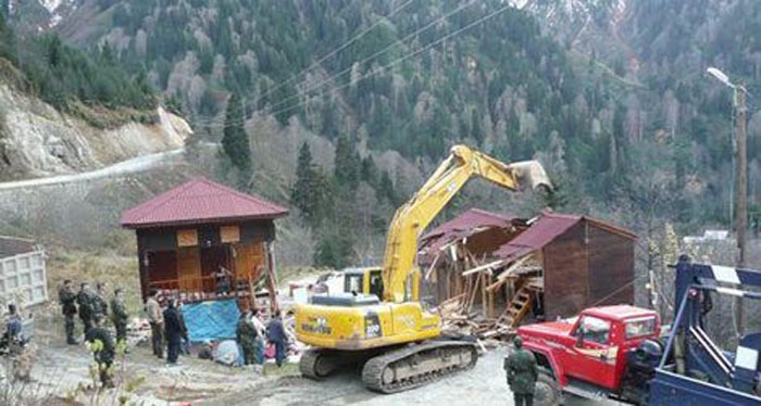 Doğu Karadeniz yaylalarında yıkım başladı