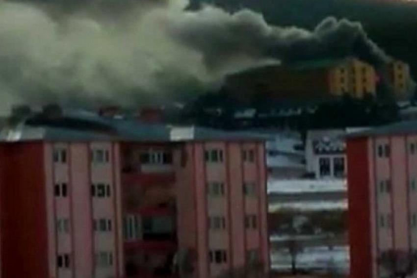 Sarıkamış Kayak Merkezi'ndeki Ekinata Grand Toprak Hotel'de yangın!