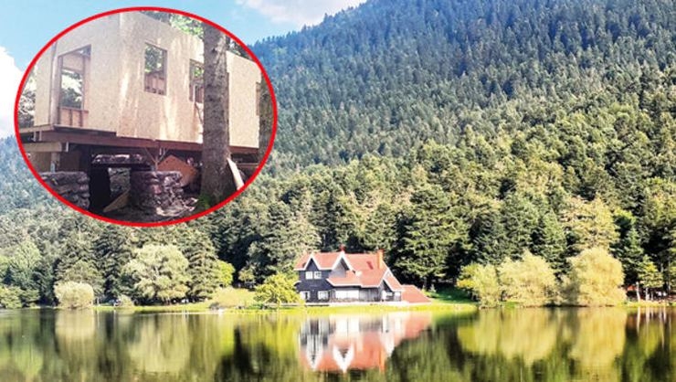 Gölcük Tabiat Parkıʹndaki bungalov ihalesi mahkeme kararı dinlemedi!