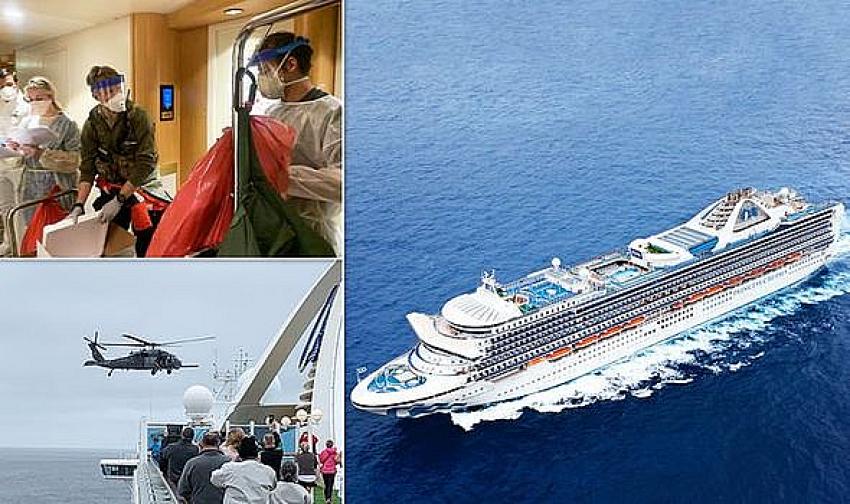 Princess Cruises'un 3 bin 500 yolculu dev gemisi karantinada!