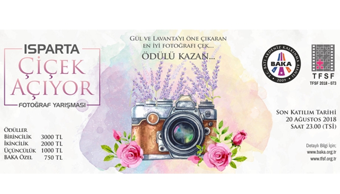 ʹIsparta Çiçek Açıyorʹ fotoğraf yarışması başvuruları başladı