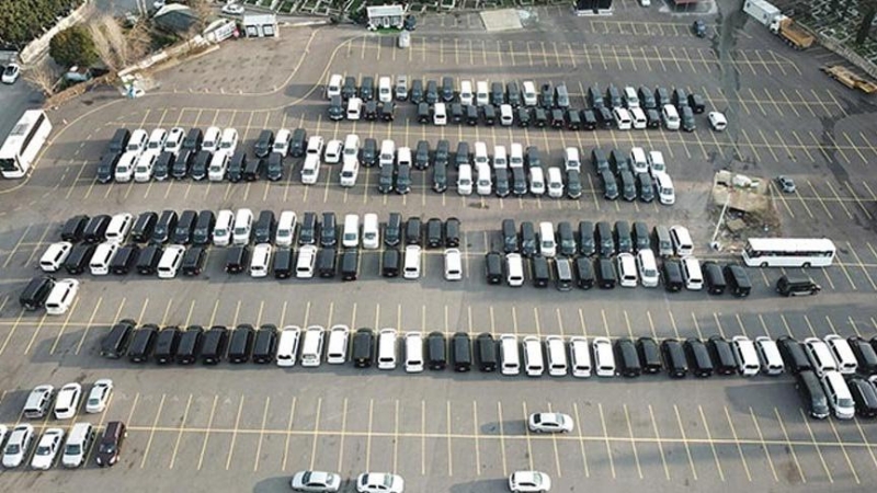 İstanbulʹda yediemin otoparkları UBER araçlarıyla doldu