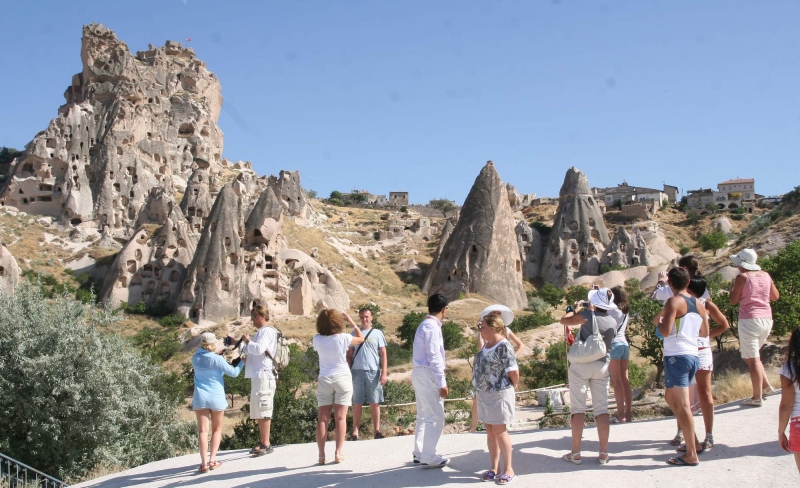 Kapadokya Koreli ve Alman turistleri büyüledi