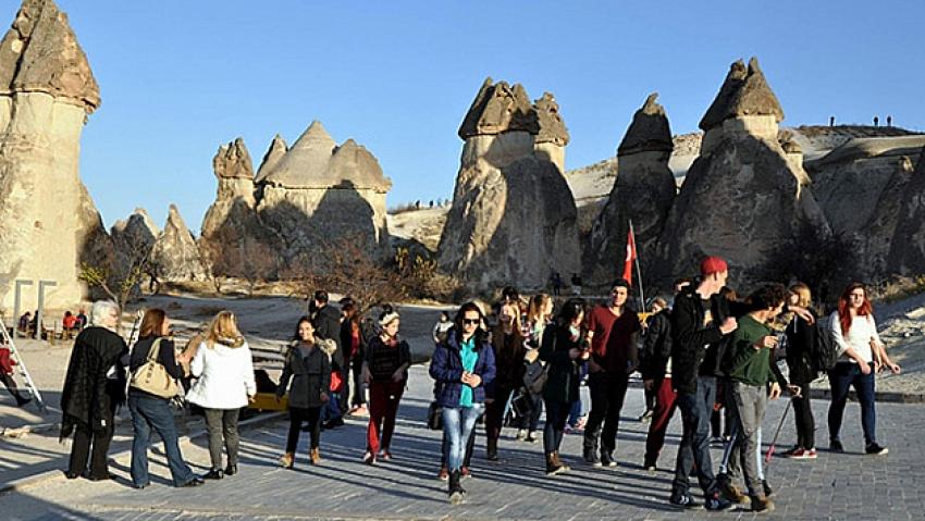 Kapadokya'da turist sayısında rekor